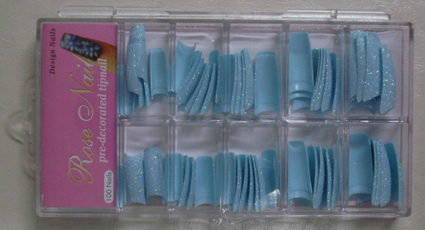 RNTP-05-14 French Glitter BlueTips