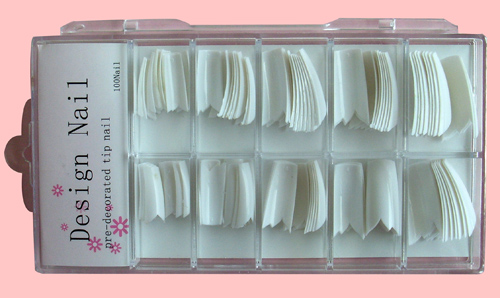 RNT-019-16 White Color French W Tip 100pcs in case