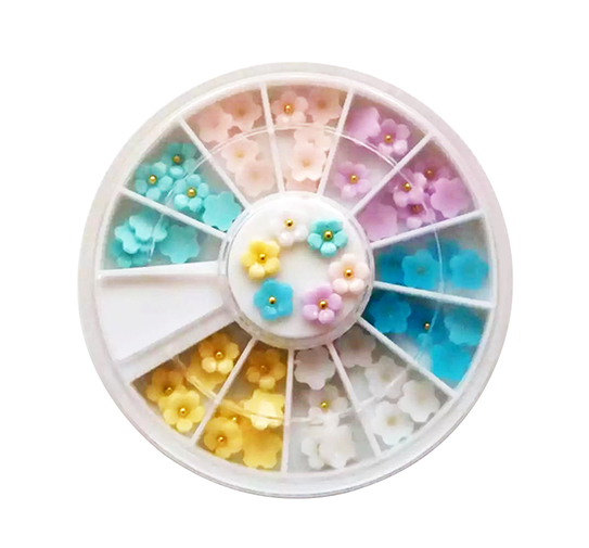 RNAC-92 3D Nail Art Resin Flowers