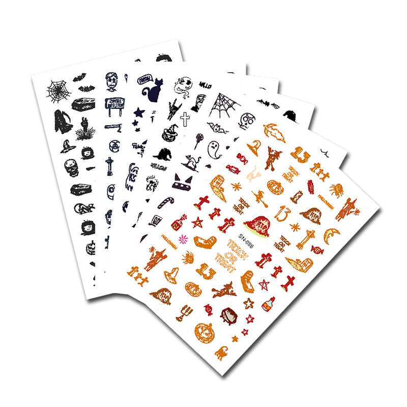 H-013 Halloween Fluorescent Nail Sticker