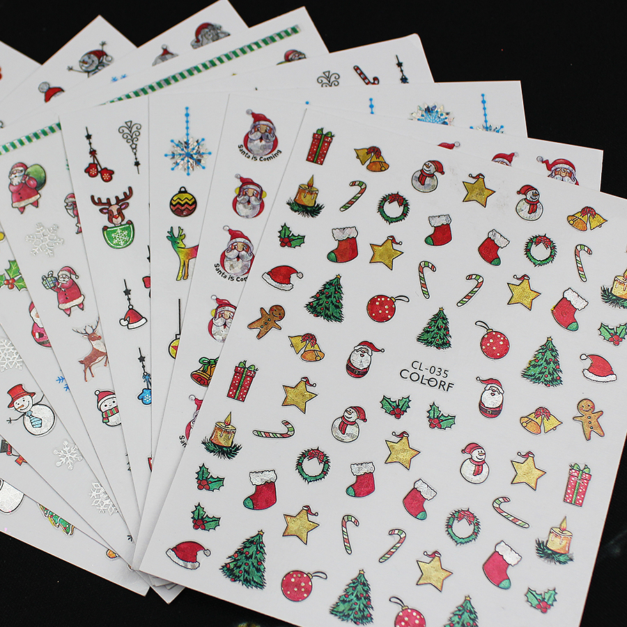 CL Series Christmas Nail Stickers