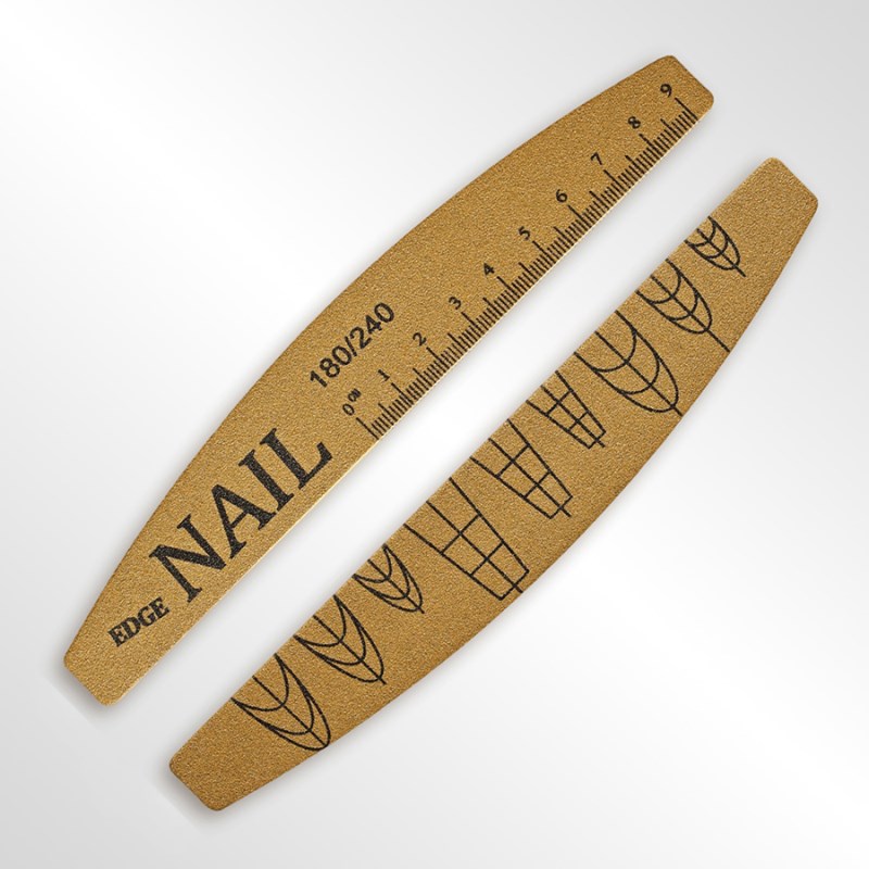 RNF-52 Scaled Washable Wear-Resistant Nail File(Half Moon Shape)