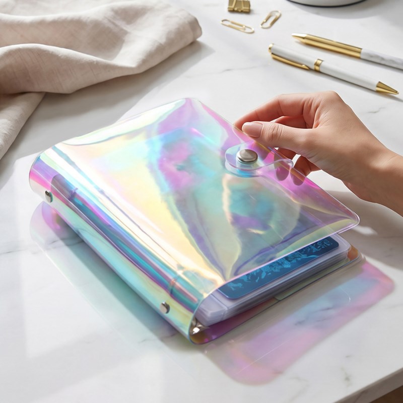 RNT-852 Large Holographic Soft Nail Stamping Plate Storage Book