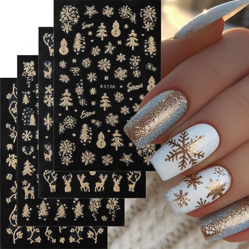 F1176-1183 3D Christmas Nail Stickers