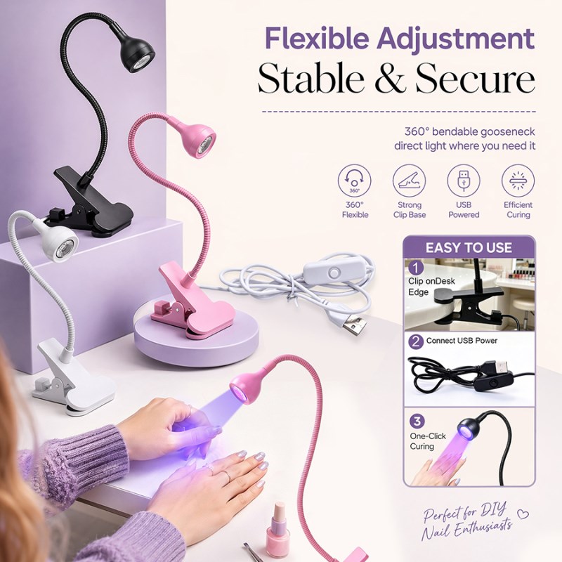 RNLEDD-1 Gooseneck LED Nail & Beauty Lamp