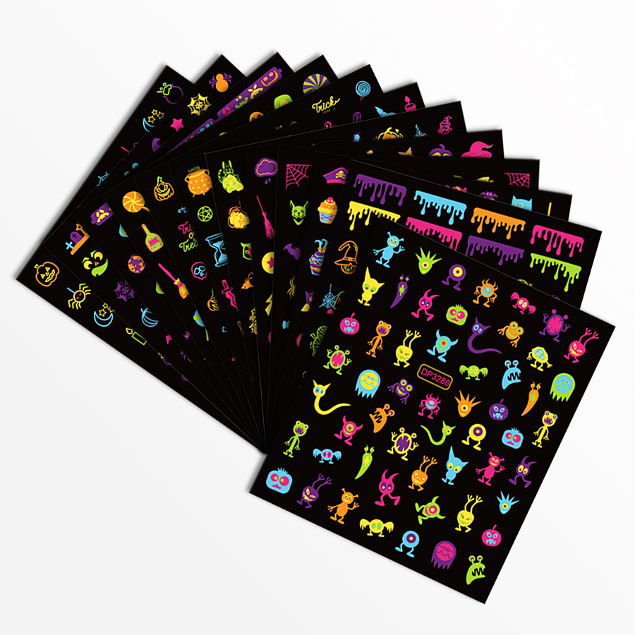 dp3277-3288 luminous nail sticker