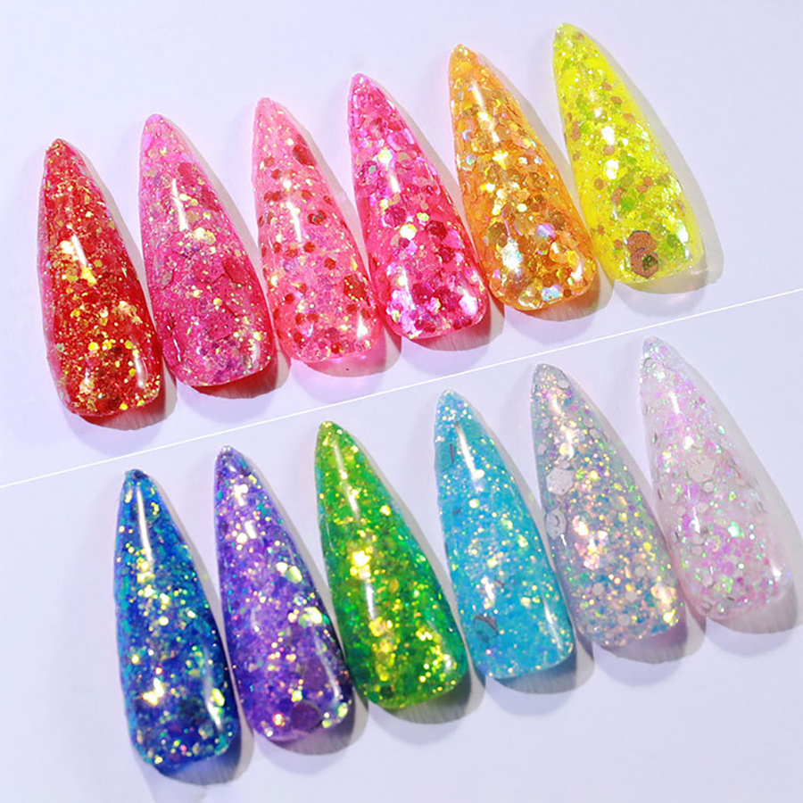 bright reflective glitter