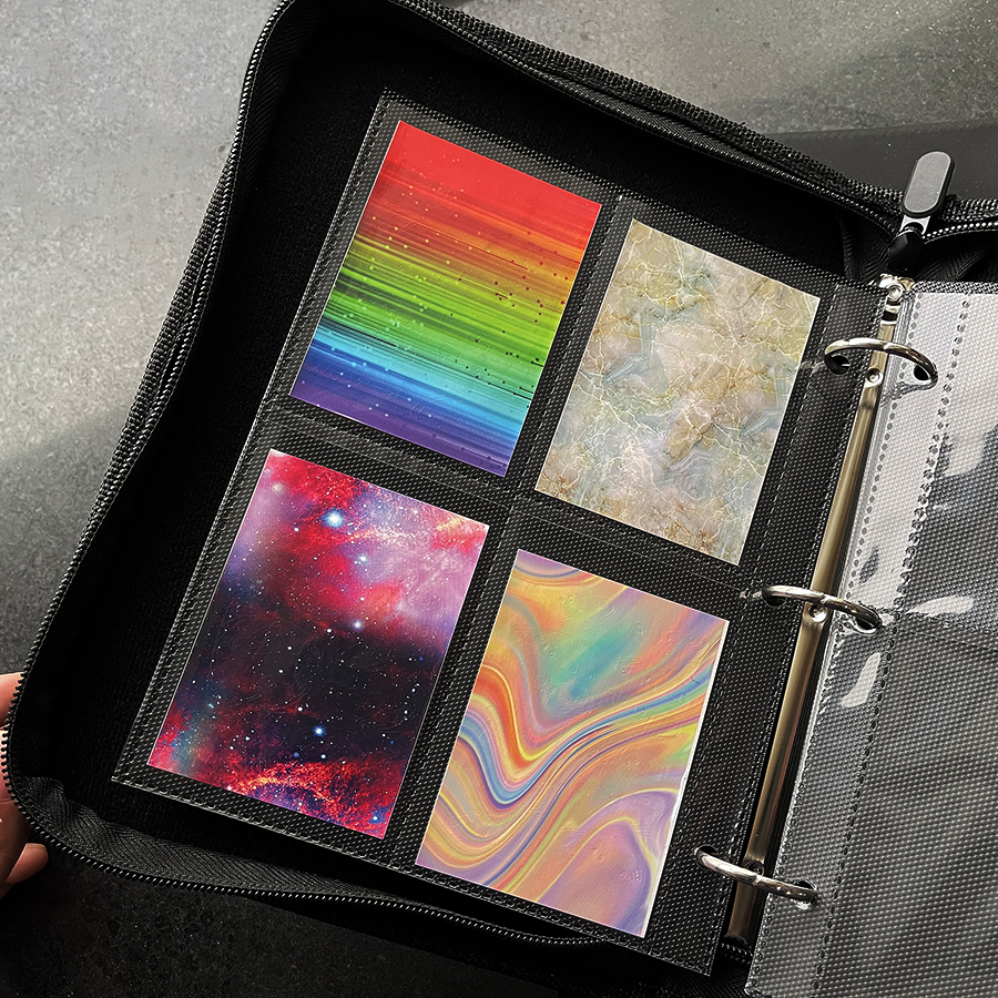4 grid nail sticker display book