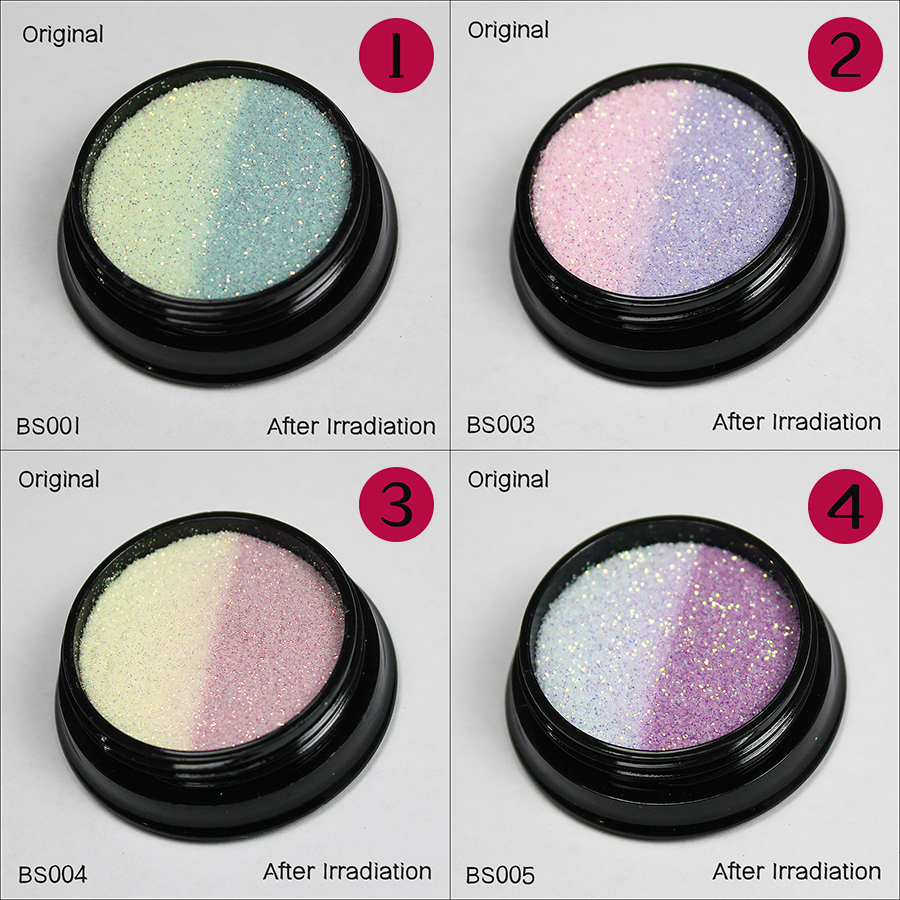1/128 light-changing glitter powder in pot