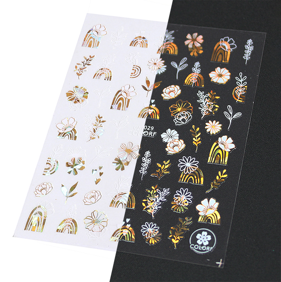 abstract laser sticker
