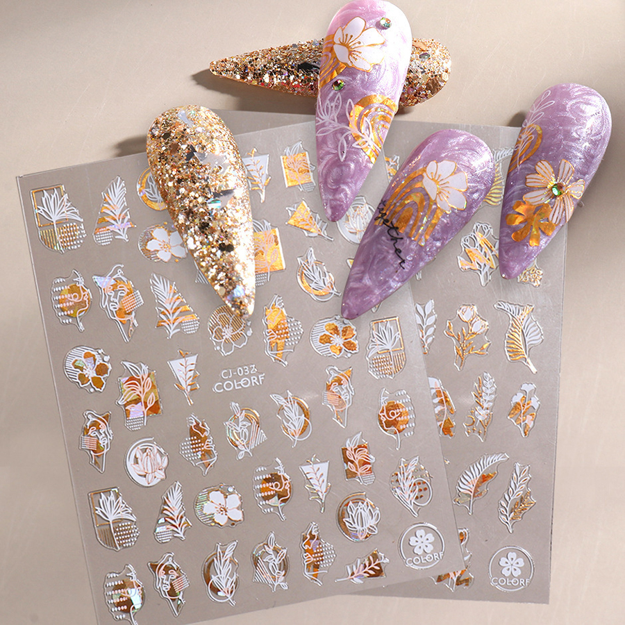 abstract laser sticker