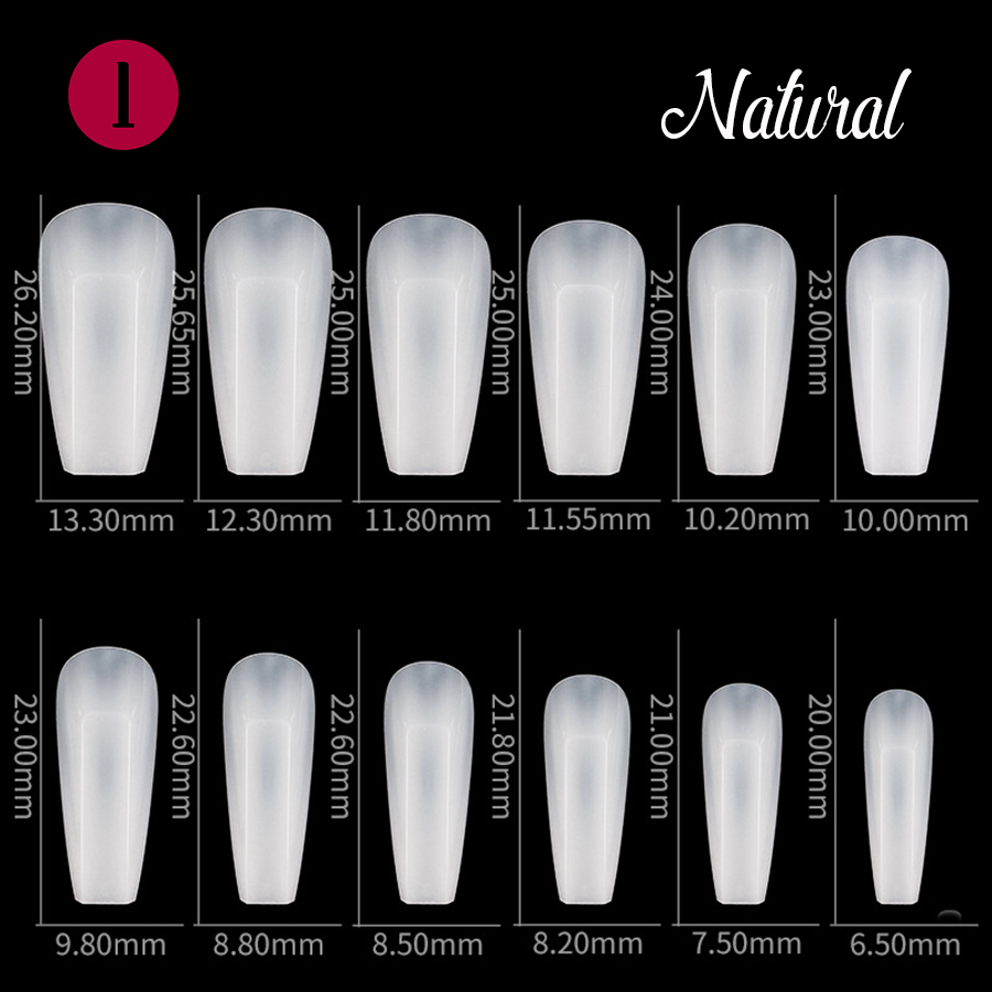 504-tips bag packing geometric nail tips