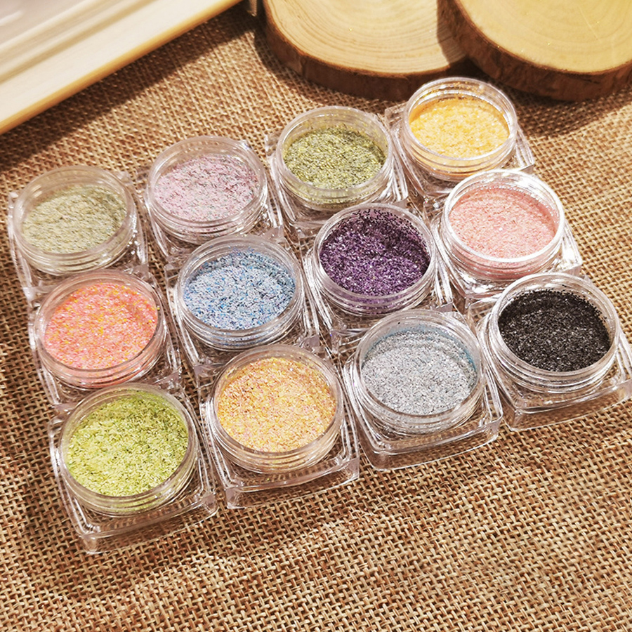 12-color knitted wool powder
