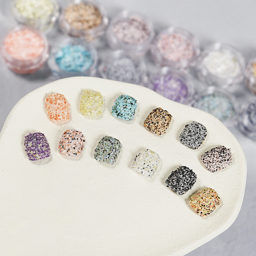 12-color marble fudge powder