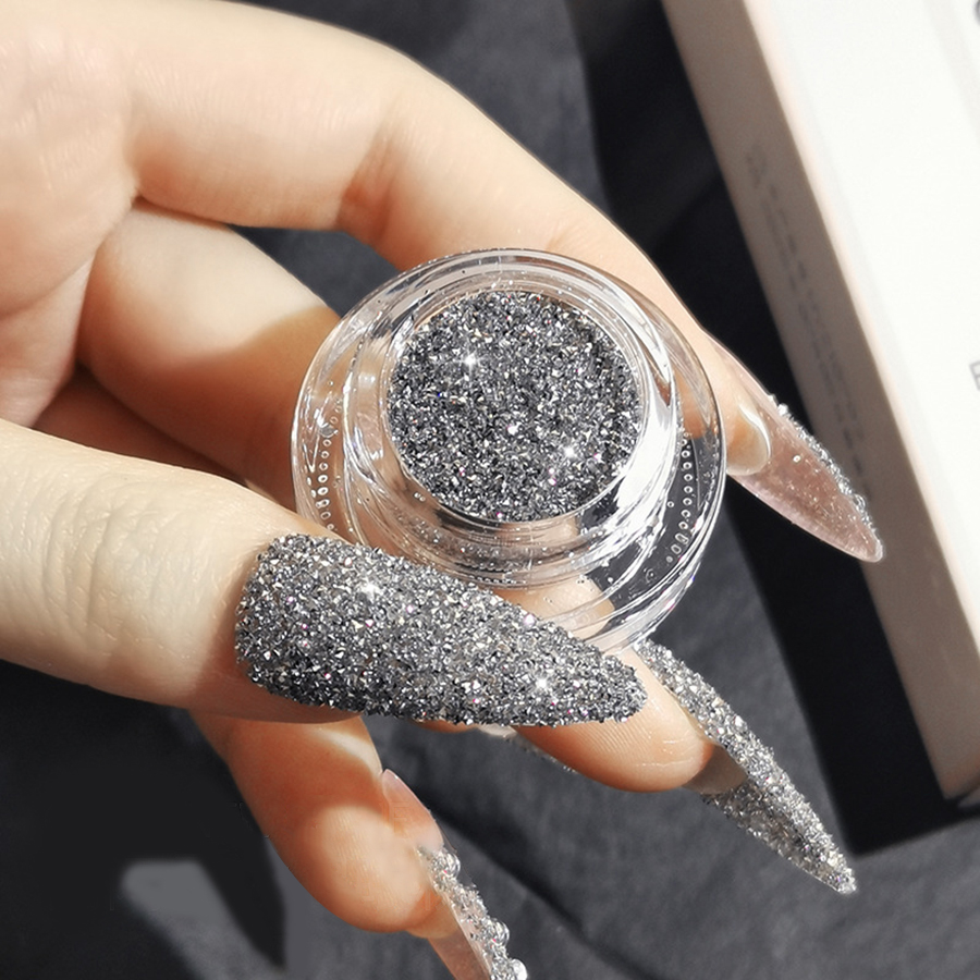 high-gloss broken rhinestone powder