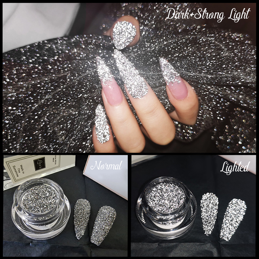 high-gloss broken rhinestone powder
