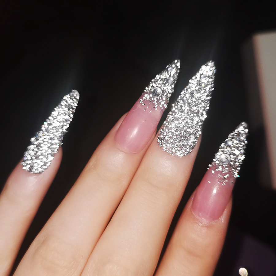 high-gloss broken rhinestone powder