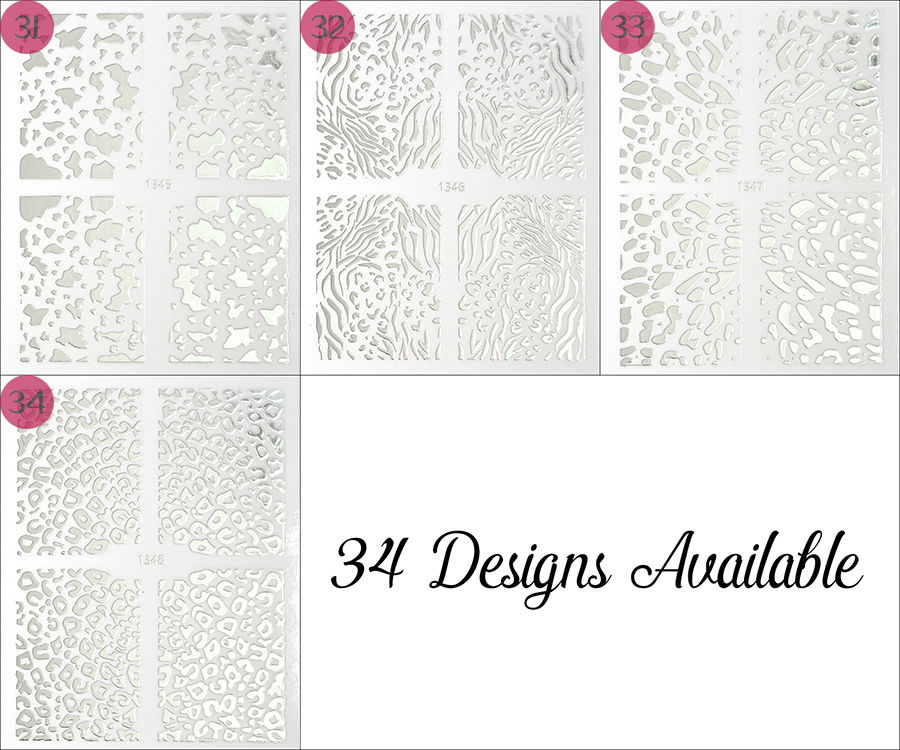 yj1329-1348 3d bronzing nail sticker