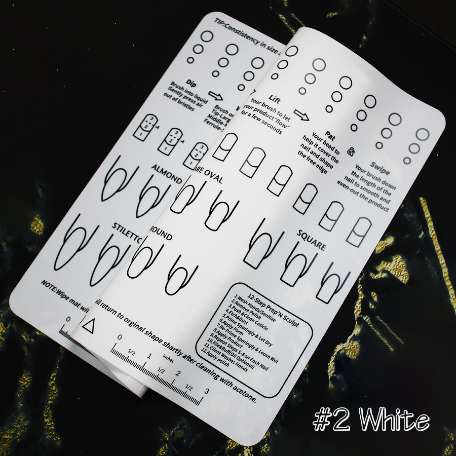 silicone nail art practice pad rnt-708 nail tool