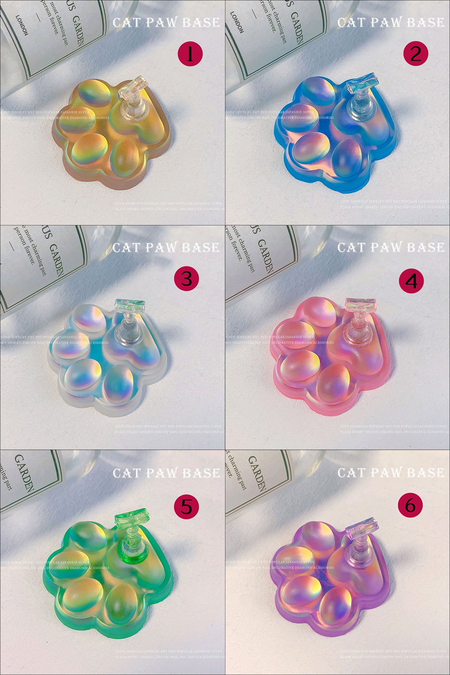 aurora cat claw nail tip display