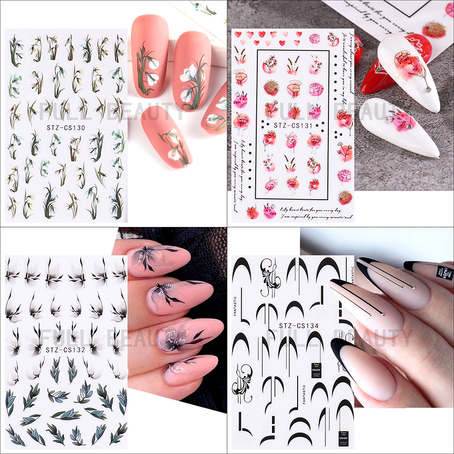 stz-cs130-137 french nail sticker