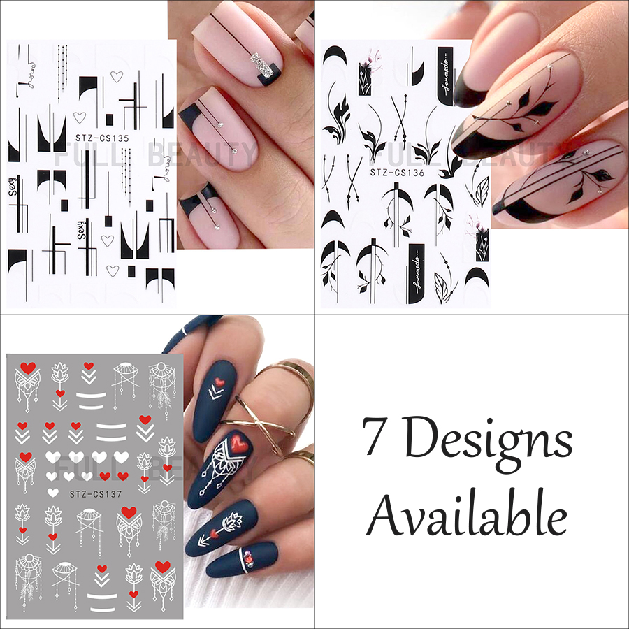 stz-cs130-137 french nail sticker
