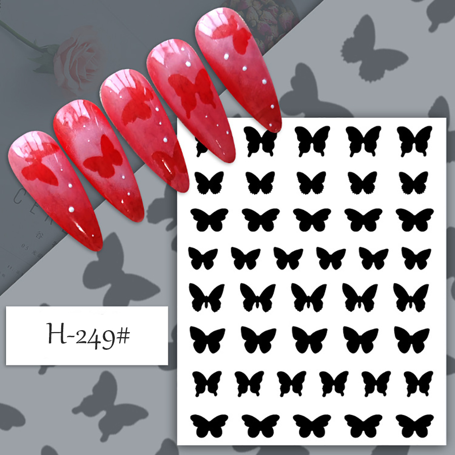 h248-253 美甲喷绘贴纸