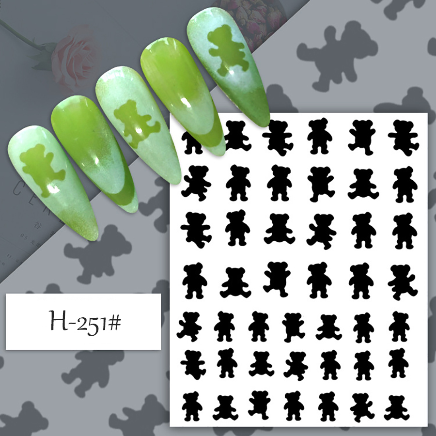 h248-253 美甲喷绘贴纸