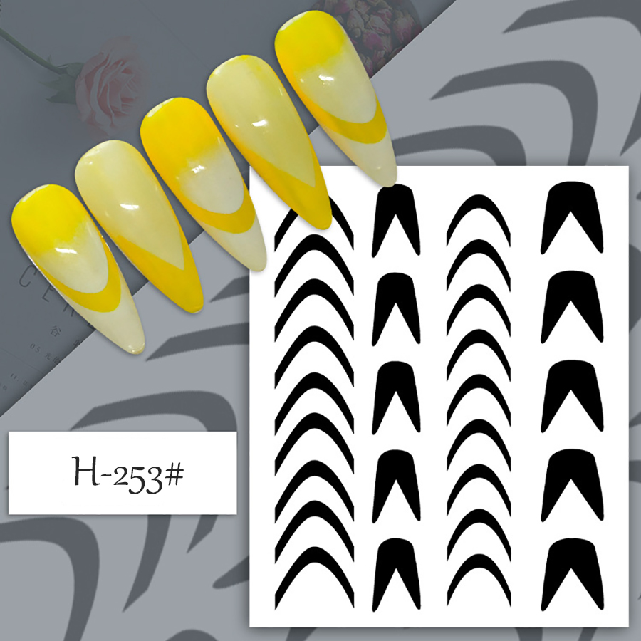 h248-253 美甲喷绘贴纸