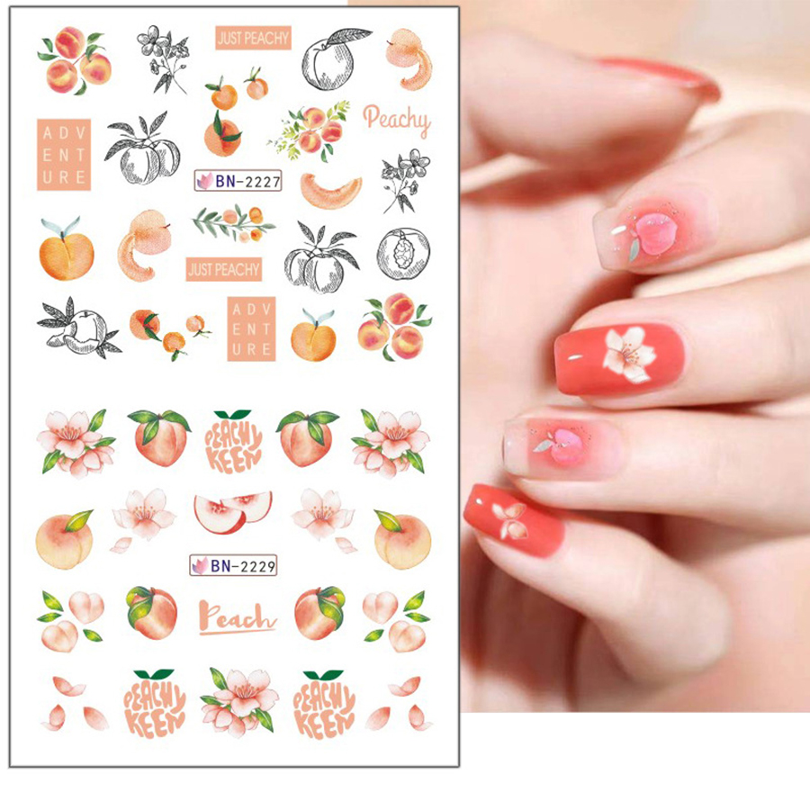summer fresh look nail tattoo