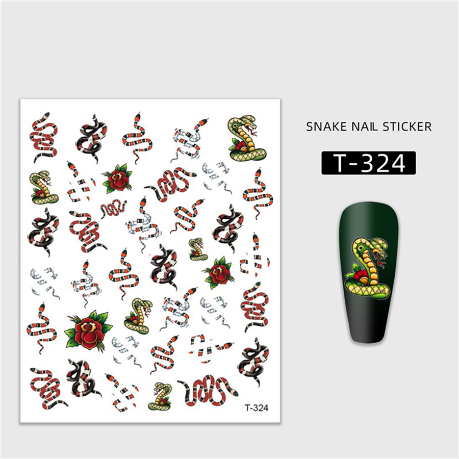 t-322-326 snake series nail sticker