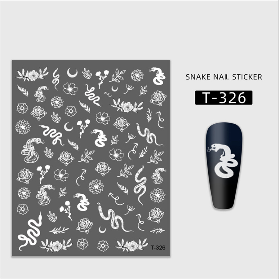 t-322-326 snake series nail sticker