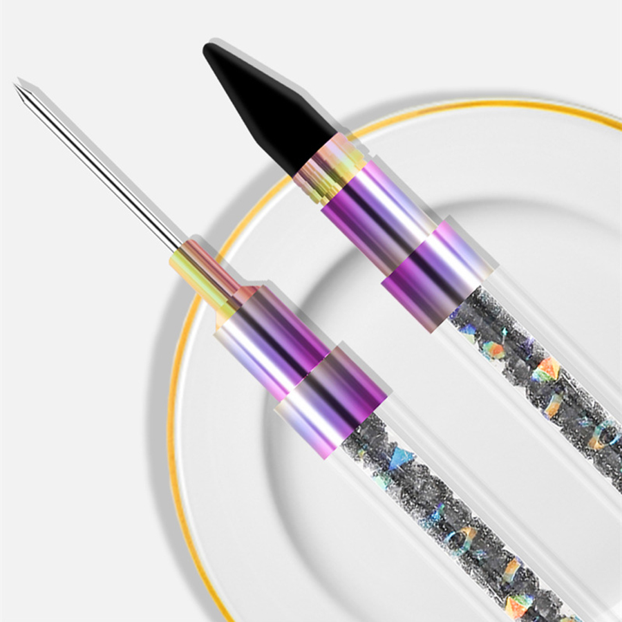 electroplated gradient color double head dotting pen