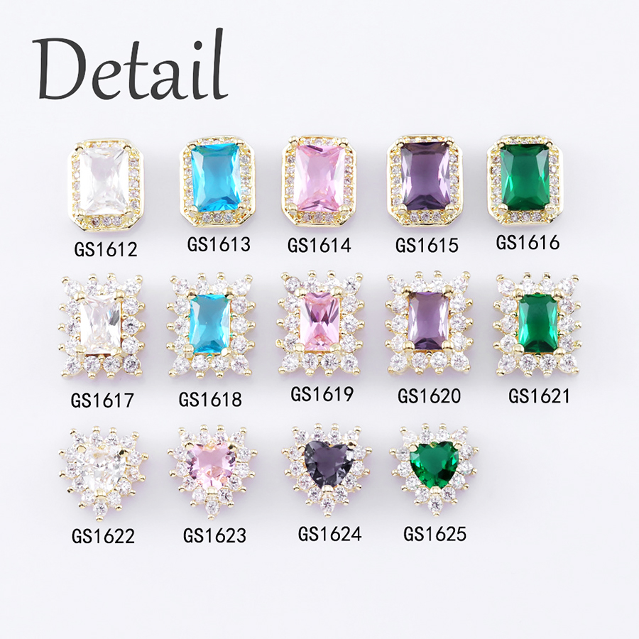 big nail alloy rhinestone jewelry