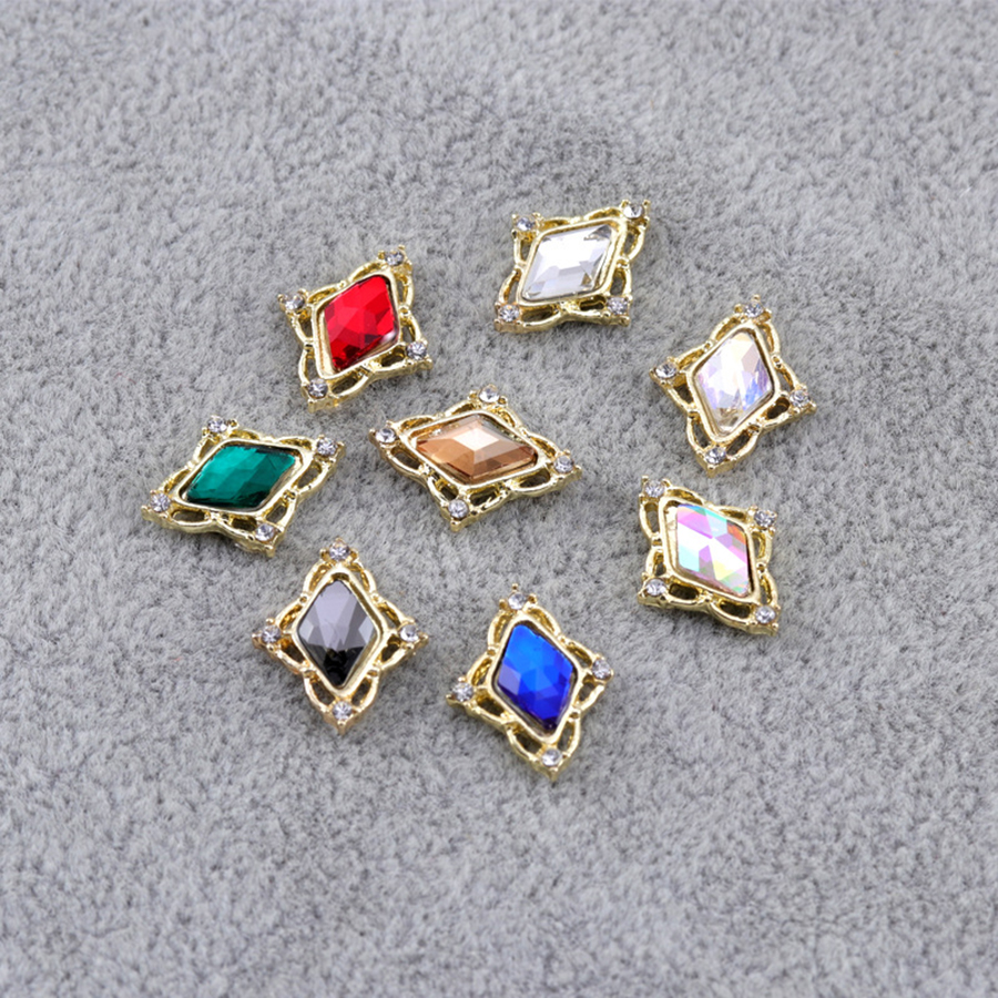 d243 big nail alloy rhinestone jewelry