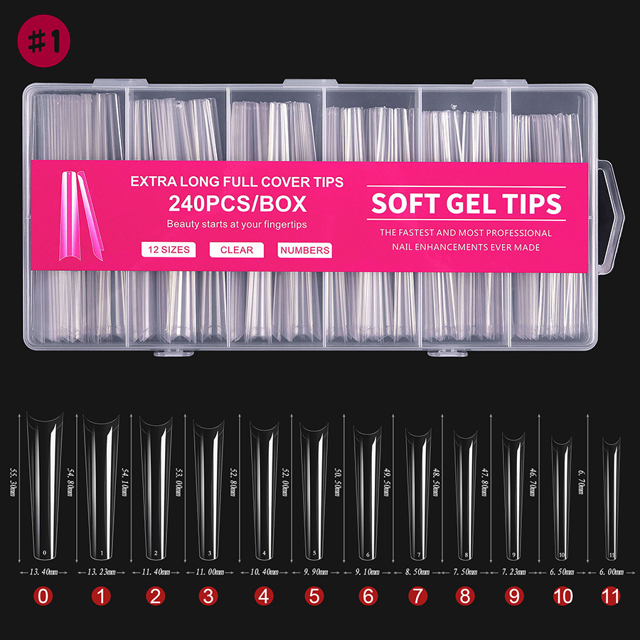 rntip-127 alrea-long traceless nail tips