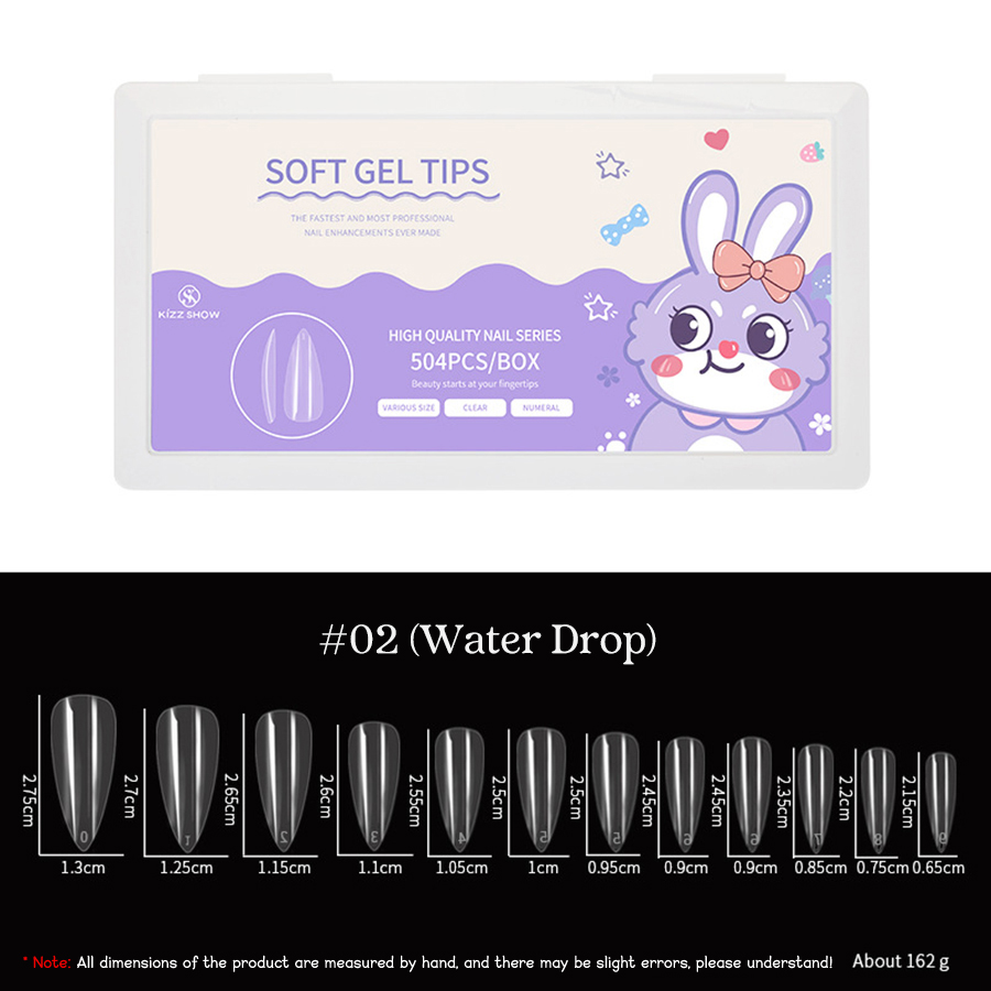 rntip-143 504 piece case packing soft gel tips