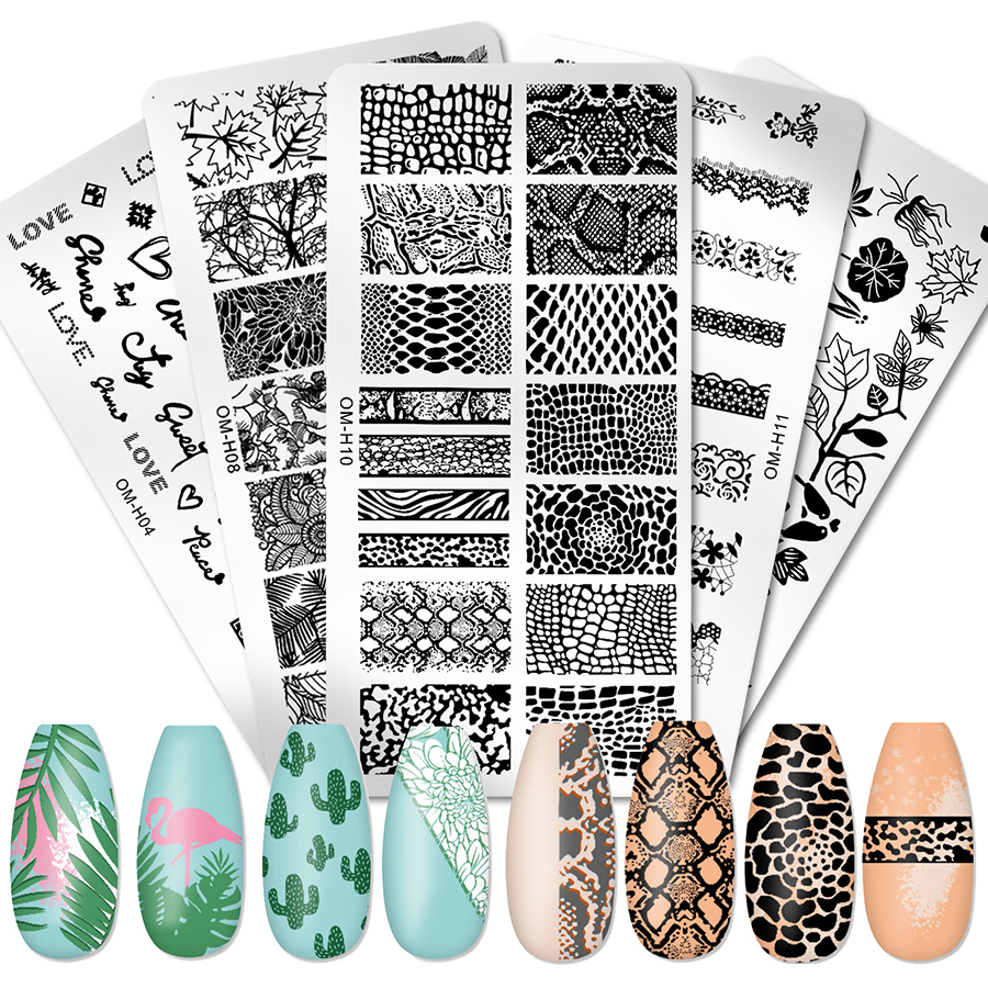 rnme-58 2023 new arrival stamping nail art plate