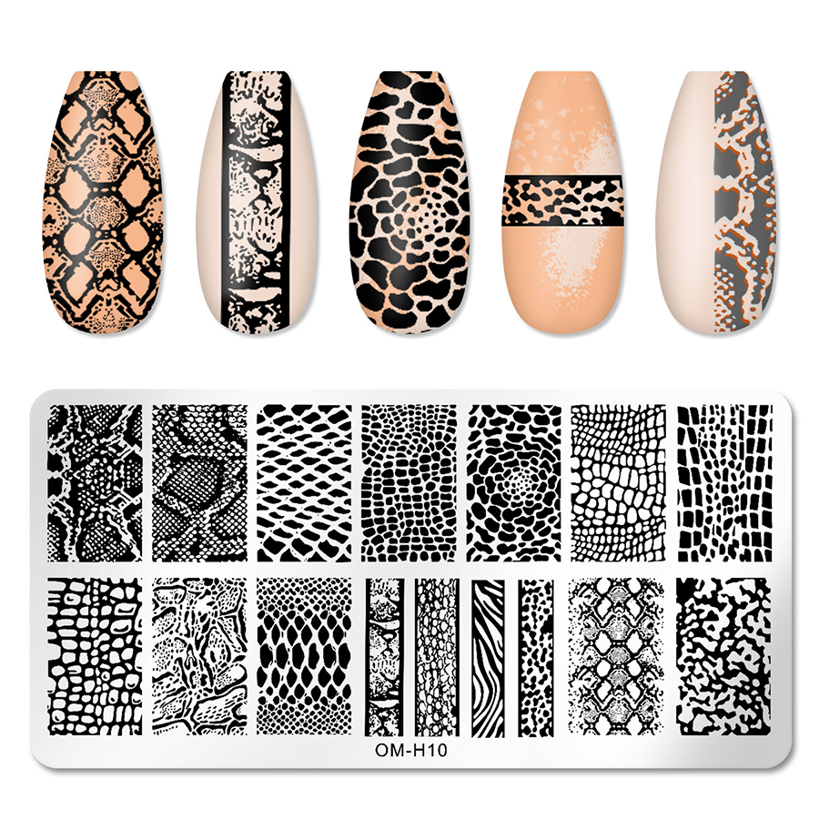rnme-58 2023 new arrival stamping nail art plate