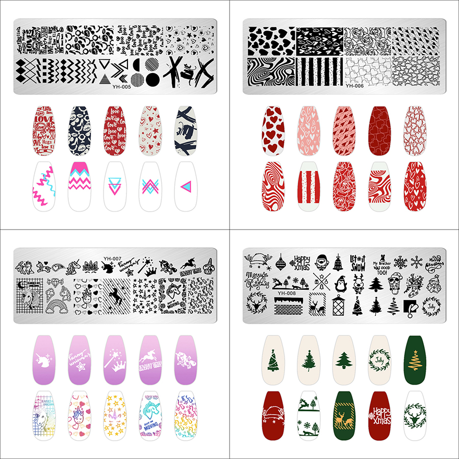 rnme-60 2023 new arrival stamping nail art plate
