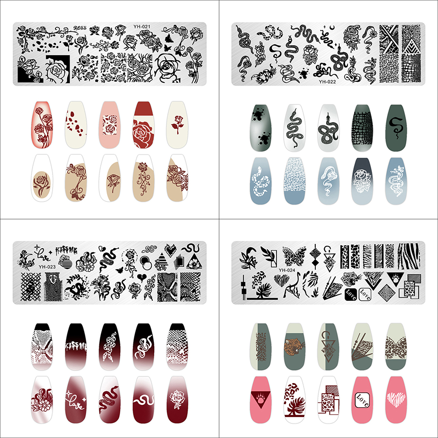 rnme-60 2023 new arrival stamping nail art plate