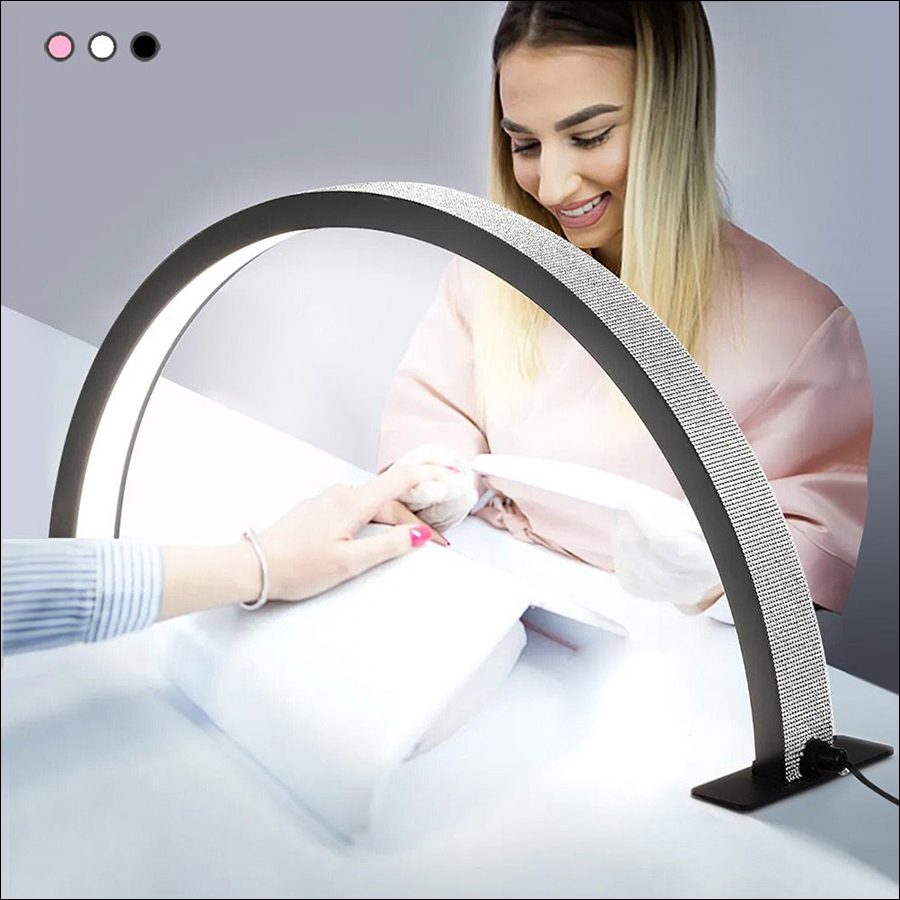 rnled48-4 large size adjustable half moon led decktop nail lamp