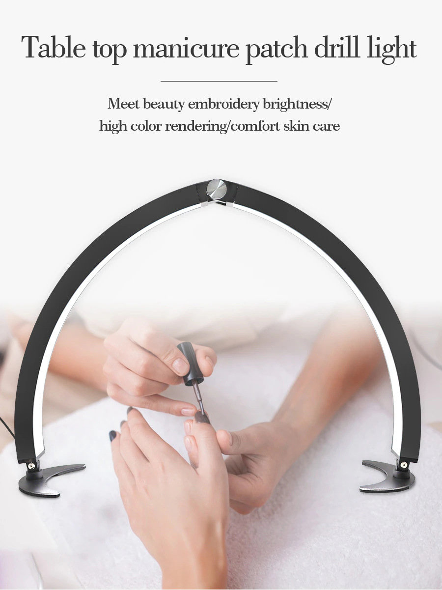 rnled40-2 ins salon half moon beauty lamp