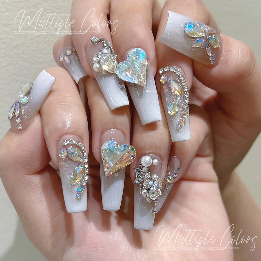 d264 flashing white pointed bottom diamonds