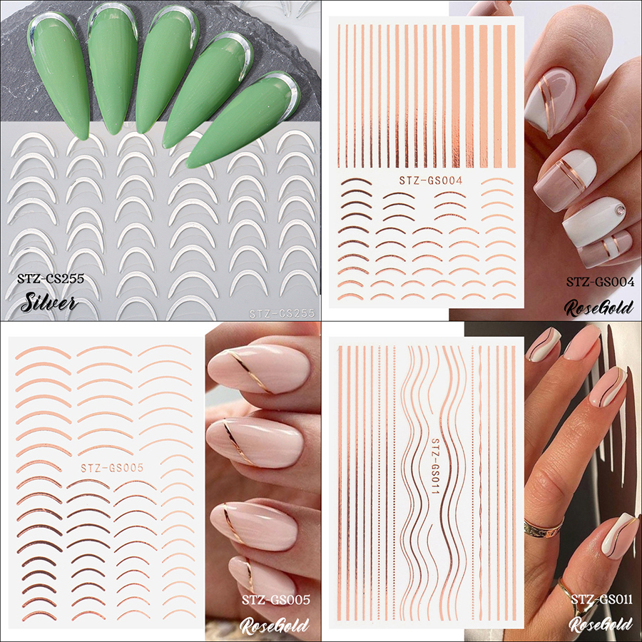 stz-cgs french smile crescent nail sticker