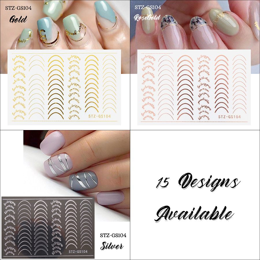 stz-cgs french smile crescent nail sticker
