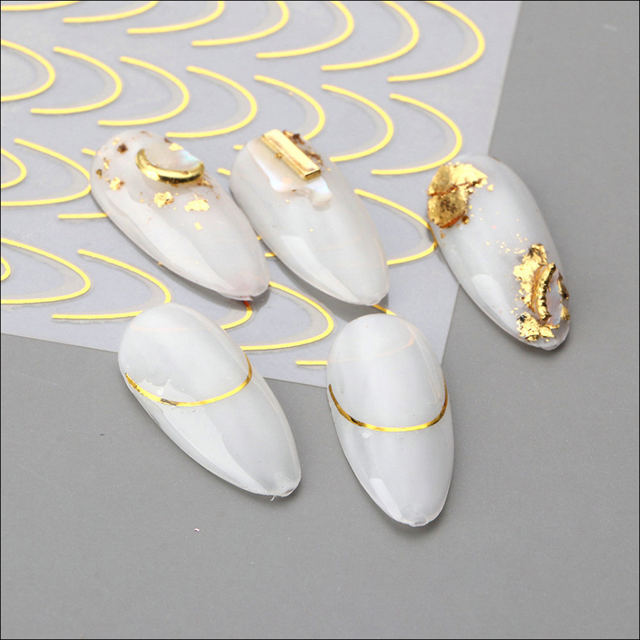 stz-cgs french smile crescent nail sticker