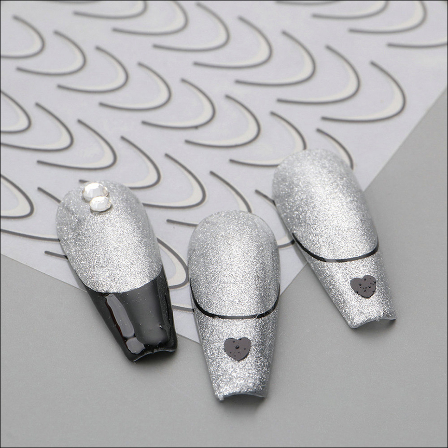stz-cgs french smile crescent nail sticker