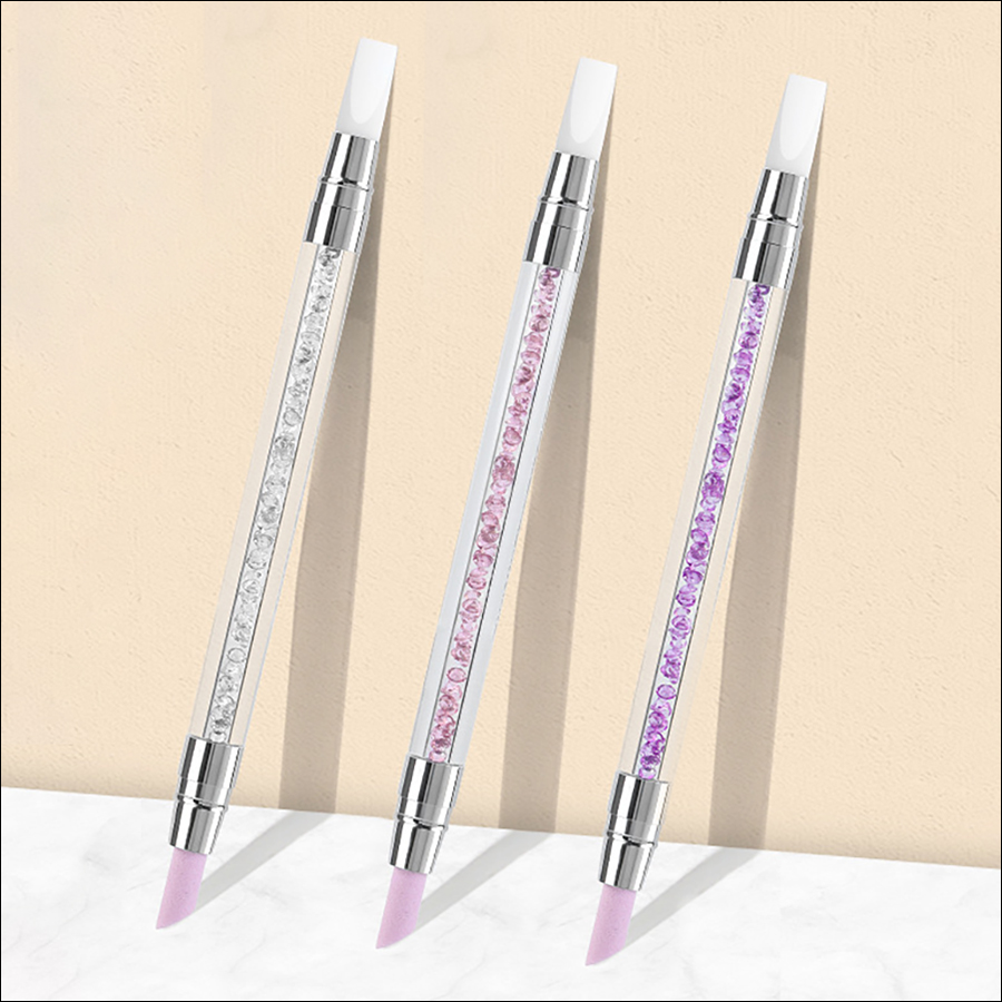 rnt-747 micro-rhinestone pipe dual use double headed pen