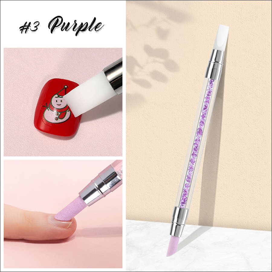 rnt-747 micro-rhinestone pipe dual use double headed pen